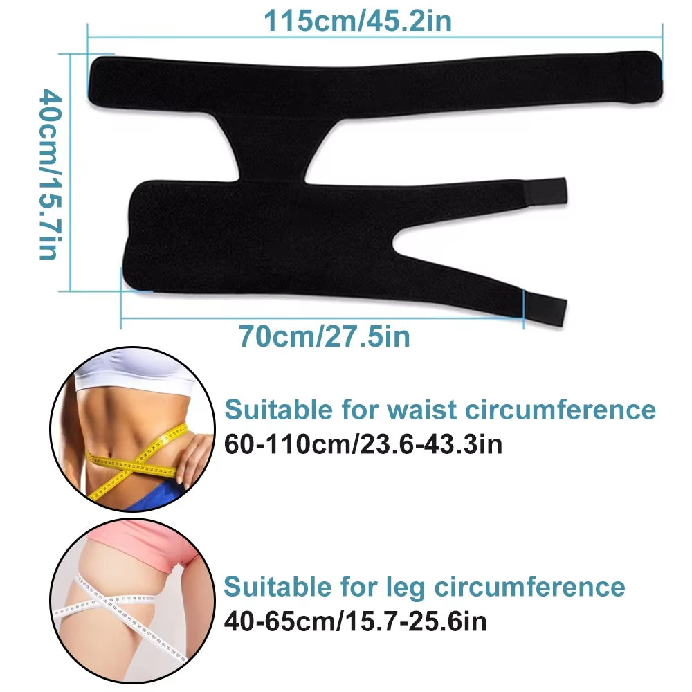 Adjustable Groin Support & Compression Wrap for Hip Flexor Pain Relief and Thigh Hamstring Support