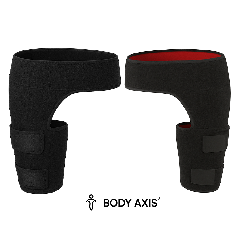 Adjustable Groin Support & Compression Wrap for Hip Flexor Pain Relief and Thigh Hamstring Support