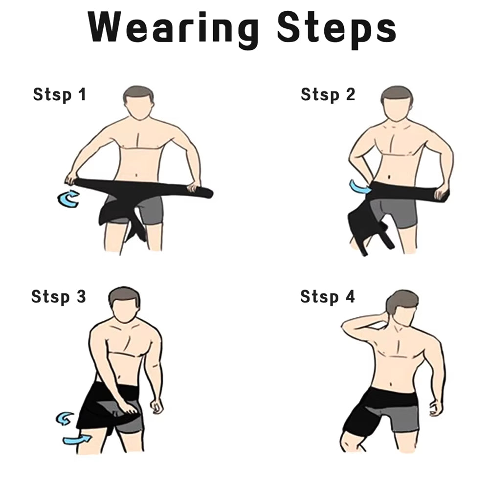 Adjustable Groin Support & Compression Wrap for Hip Flexor Pain Relief and Thigh Hamstring Support