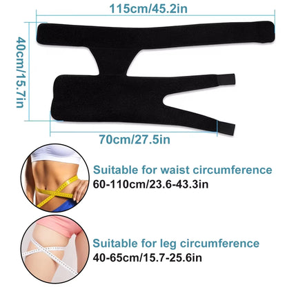 Adjustable Groin Support & Compression Wrap for Hip Flexor Pain Relief and Thigh Hamstring Support