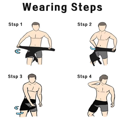 Adjustable Groin Support & Compression Wrap for Hip Flexor Pain Relief and Thigh Hamstring Support